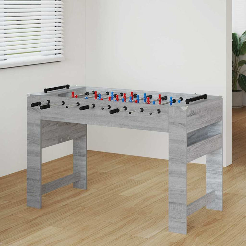 ギャラリービューアに画像をロードする, Vidaxl voetbaltafel grijs sonoma 125 x 60,5 x 80 cm bewerkt hout

