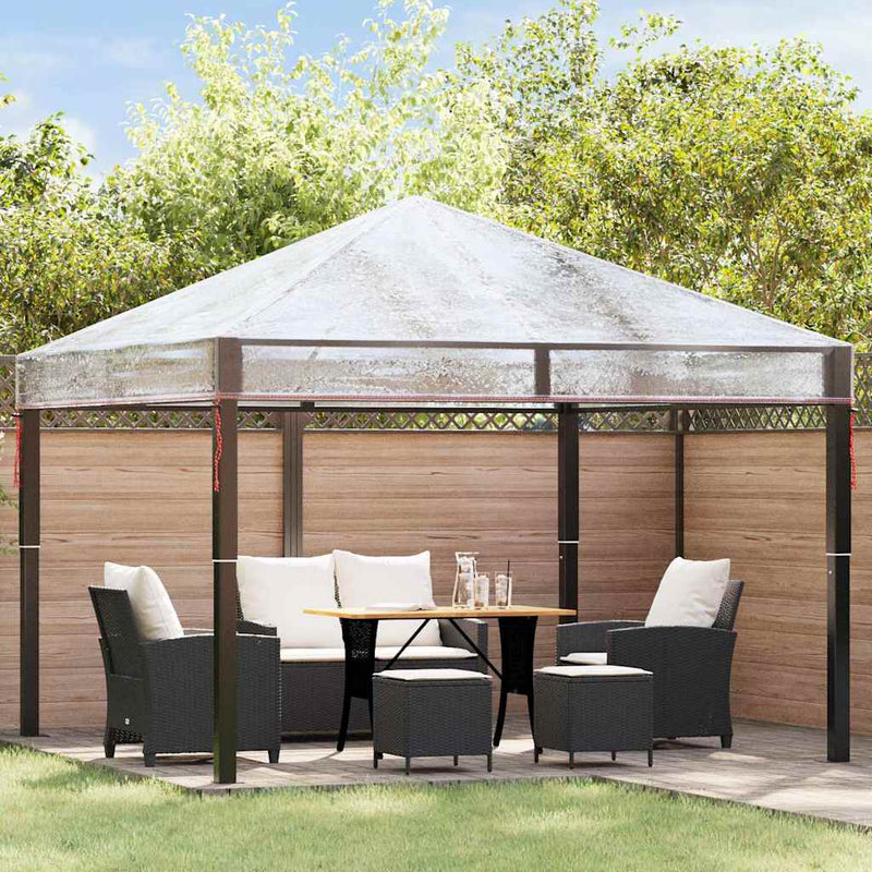 Chargez l'image dans la visionneuse de la galerie, Vidaxl gazebo dekking vervanging doorzichtig 300 x 300 x 26 cm pvc
