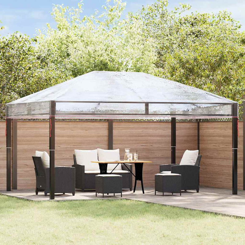 Chargez l'image dans la visionneuse de la galerie, Vidaxl gazebo dekking vervanging doorzichtig 400 x 300 x 32 cm pvc
