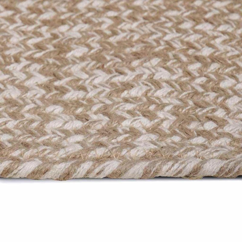 Afbeelding laden in galerijviewer, Vidaxl vloerkleden rechthoekig natuurlijk en wit 80 x 150 cm jute
