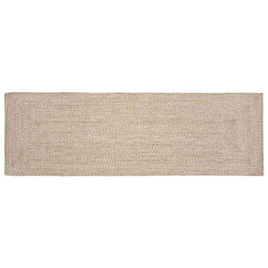 Vidaxl vloerkleden rechthoekig natuurlijk en wit 80 x 200 cm jute