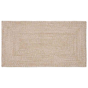 Vidaxl vloerkleden rechthoekig natuurlijk en wit 100 x 200 cm jute