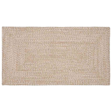 Vidaxl vloerkleden rechthoekig natuurlijk en wit 100 x 200 cm jute