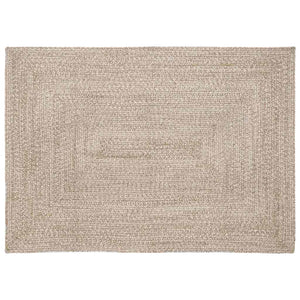 Vidaxl vloerkleden rechthoekig natuurlijk en wit 140 x 200 cm jute