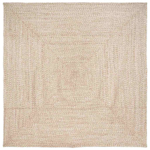 Vidaxl vloerkleden vierkant natuurlijk en wit 200 x 200 cm jute