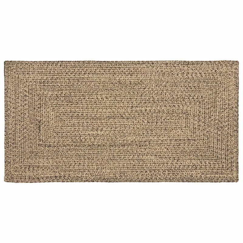 Afbeelding laden in galerijviewer, Vidaxl vloerkleden rechthoekig natuurlijk en zwart 80 x 150 cm jute
