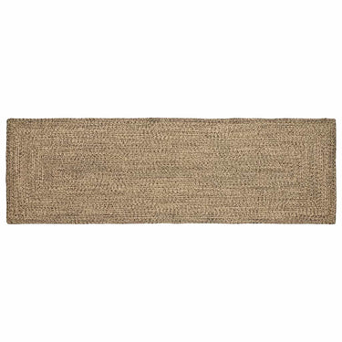 Vidaxl vloerkleden rechthoekig natuurlijk en zwart 80 x 200 cm jute