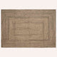 Vidaxl vloerkleden rechthoekig natuurlijk en zwart 240 x 340 cm jute