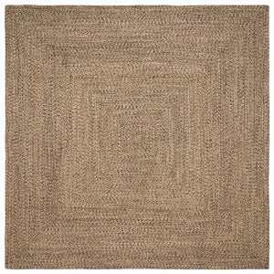 Vidaxl vloerkleden vierkant natuurlijk en zwart 300 x 300 cm jute