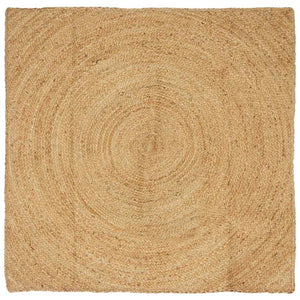 Vidaxl vloerkleden vierkant bruin 120 x 120 cm jute