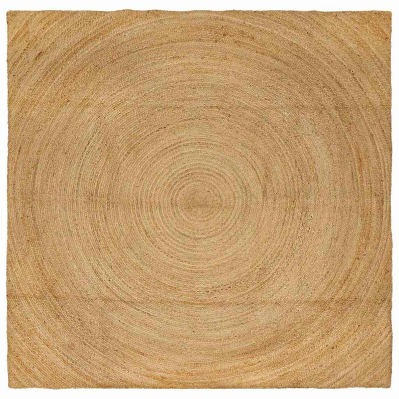 Afbeelding laden in galerijviewer, Vidaxl vloerkleden vierkant bruin 240 x 240 cm jute

