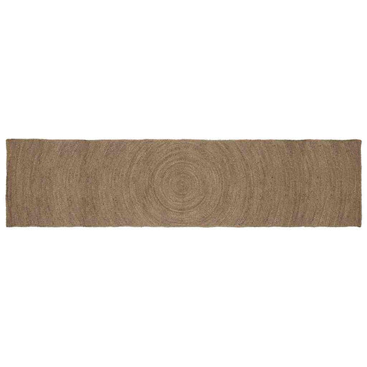 Vidaxl vloerkleden rechthoekig grijs 80 x 400 cm jute