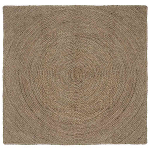 Vidaxl vloerkleden vierkant grijs 120 x 120 cm jute