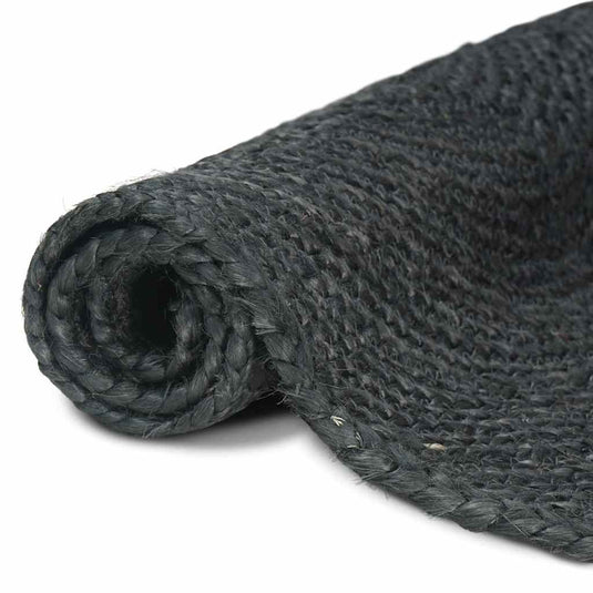 Vidaxl vloerkleden rechthoekig donkergrijs 60 x 110 cm jute