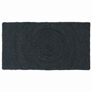 Vidaxl vloerkleden rechthoekig donkergrijs 60 x 110 cm jute