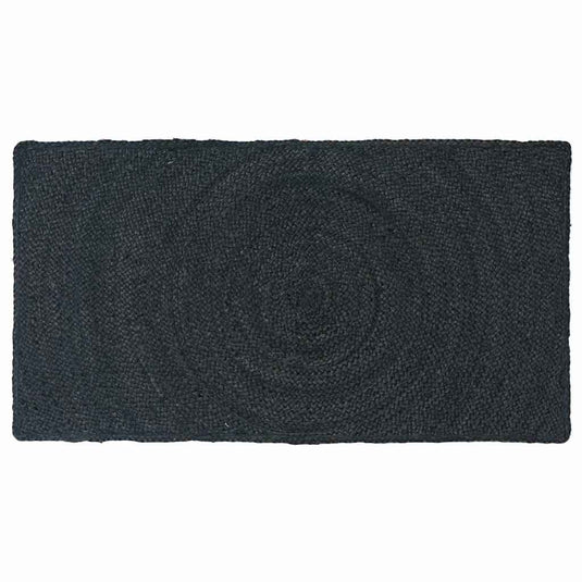 Vidaxl vloerkleden rechthoekig donkergrijs 60 x 110 cm jute