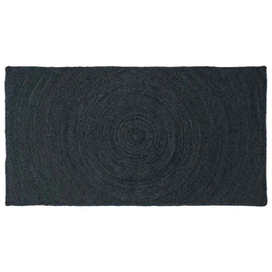Vidaxl vloerkleden rechthoekig donkergrijs 80 x 150 cm jute