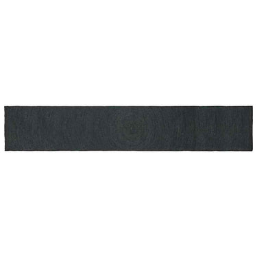 Vidaxl vloerkleden rechthoekig donkergrijs 80 x 400 cm jute