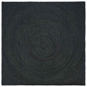 Vidaxl vloerkleden vierkant donkergrijs 200 x 200 cm jute