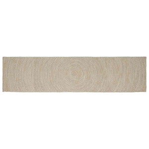 Vidaxl vloerkleden rechthoekig natuurlijk en wit 60 x 400 cm jute