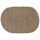 Vidaxl vloerkleden ovaal grijs 100 x 152 cm jute