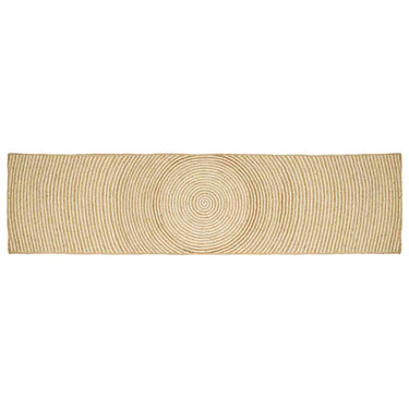Vidaxl vloerkleed natuurlijk en wit 60 x 400 cm jute