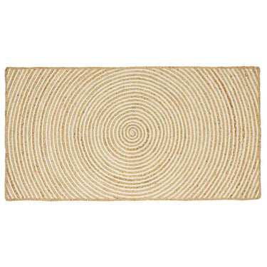 Vidaxl vloerkleed natuurlijk en wit 80 x 150 cm jute