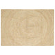 Vidaxl vloerkleed natuurlijk en wit 140 x 200 cm jute