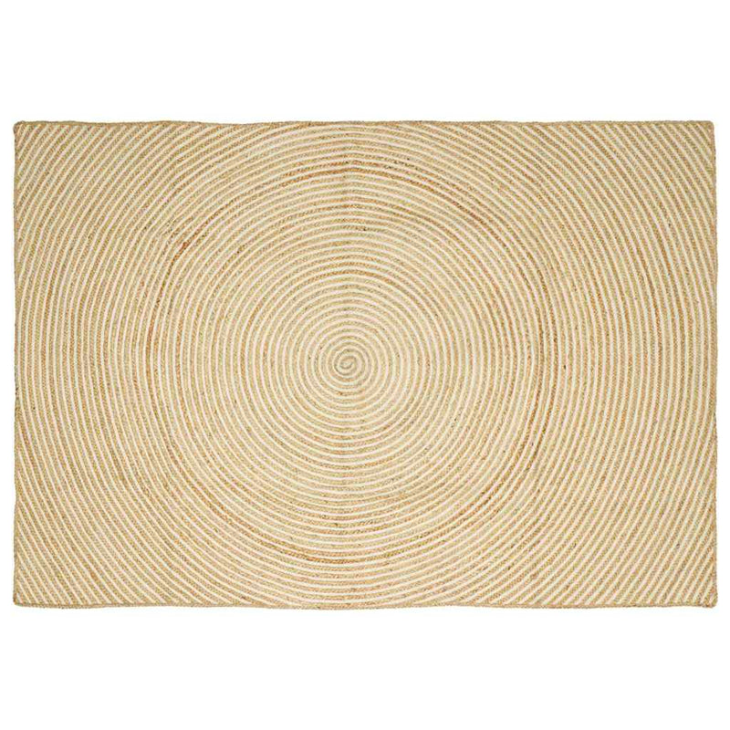 Chargez l'image dans la visionneuse de la galerie, Vidaxl vloerkleed natuurlijk en wit 200 x 290 cm jute
