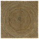 Vidaxl vloerkleed natuurlijk en zwart 160 x 160 cm jute