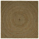 Vidaxl vloerkleed natuurlijk en zwart 300 x 300 cm jute