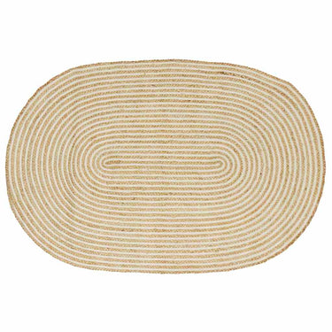 Vidaxl vloerkleed natuurlijk en wit 100 x 152 cm jute