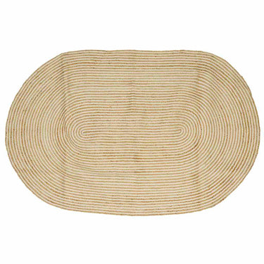 Vidaxl vloerkleed natuurlijk en wit 205 x 305 cm jute
