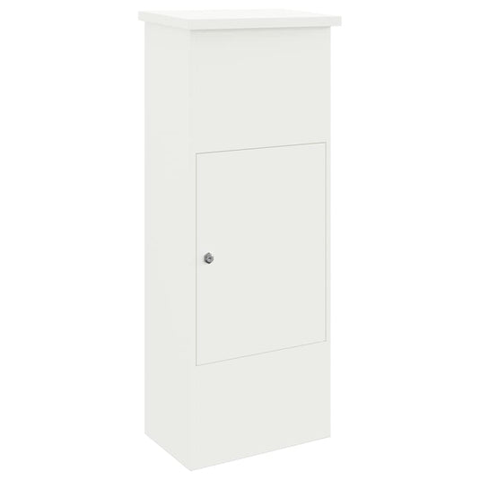 Vidaxl pakket inwerp box met opslag wit 44,5 x 29 x 110,5 cm staal