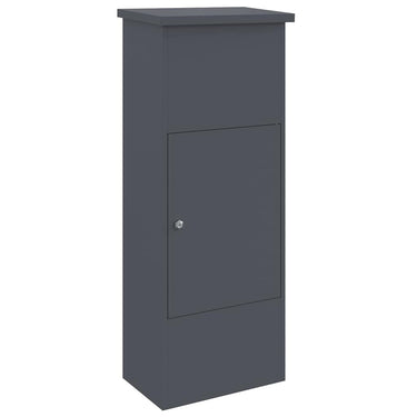 Vidaxl pakket inwerp box met slot antraciet 44,5 x 29 x 110,5 cm staal