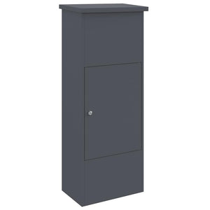 Vidaxl pakket inwerp box met slot antraciet 44,5 x 29 x 110,5 cm staal