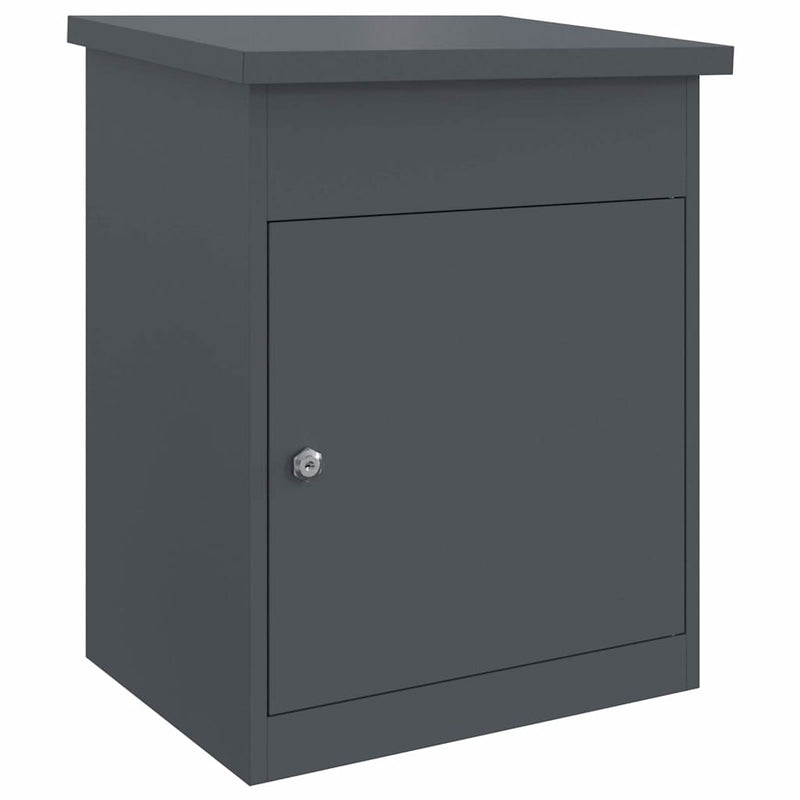 Afbeelding laden in galerijviewer, Vidaxl pakket inwerp box met opslag antraciet 47,5 x 38 x 59 cm staal
