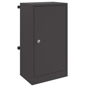 Vidaxl brievenbus met opslag met de deur zwart 30 x 20 x 55 cm staal