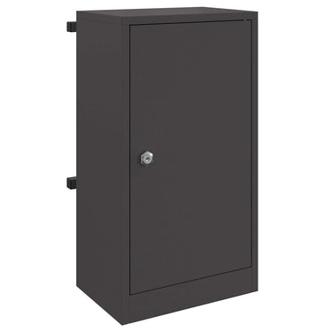 Vidaxl brievenbus met opslag met de deur zwart 30 x 20 x 55 cm staal