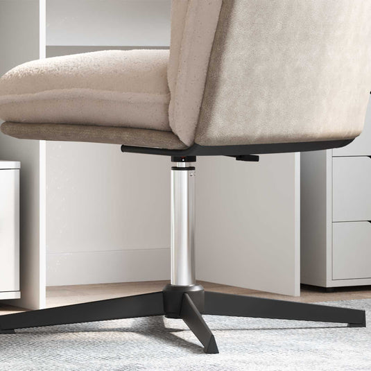 Vidaxl kantoorstoel gascilinder chroom 318-473 mm ijzer