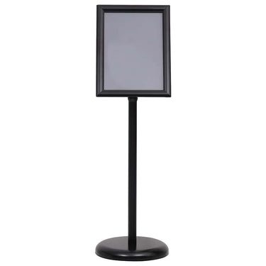 Vidaxl posterstandaards 2 pcs zwart 32.7 x 24 x 108 cm aluminium
