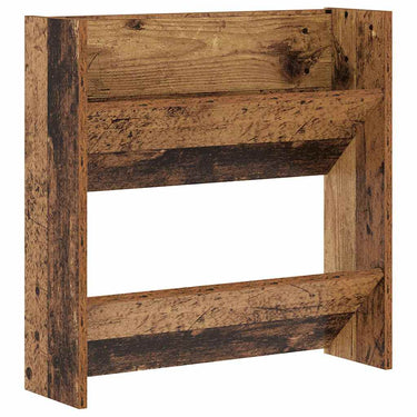 Vidaxl schoenenkast met plank oudhout 60 x 18 x 60 cm bewerkt hout