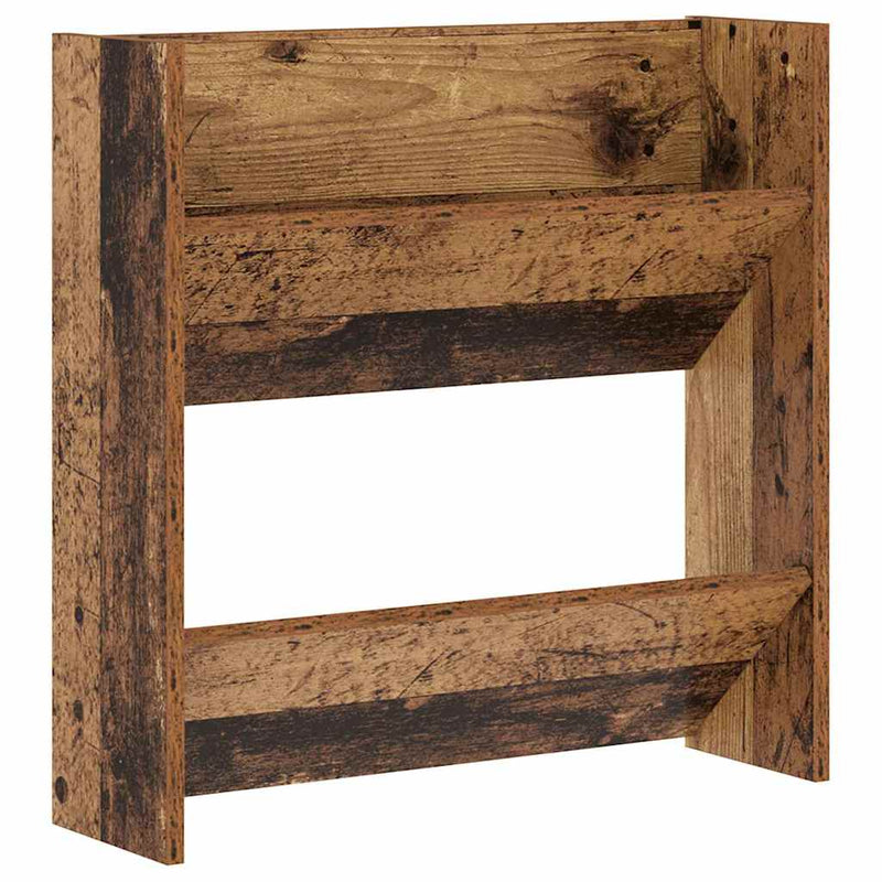 ギャラリービューアに画像をロードする, Vidaxl schoenenkast met plank oudhout 60 x 18 x 60 cm bewerkt hout
