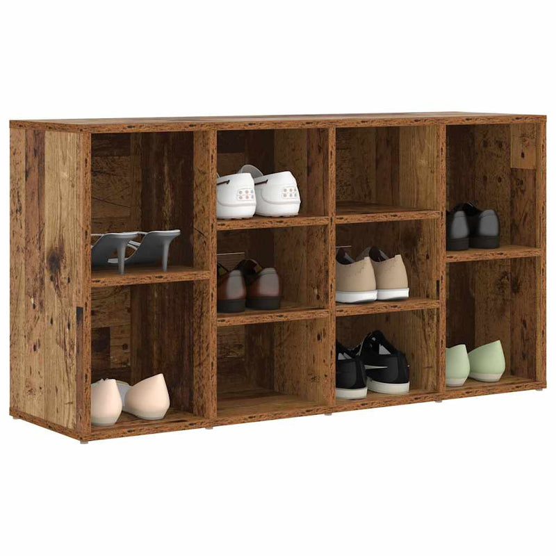 ギャラリービューアに画像をロードする, Vidaxl schoenenbank met plank oudhout 103 x 30 x 54,5 cm bewerkt hout
