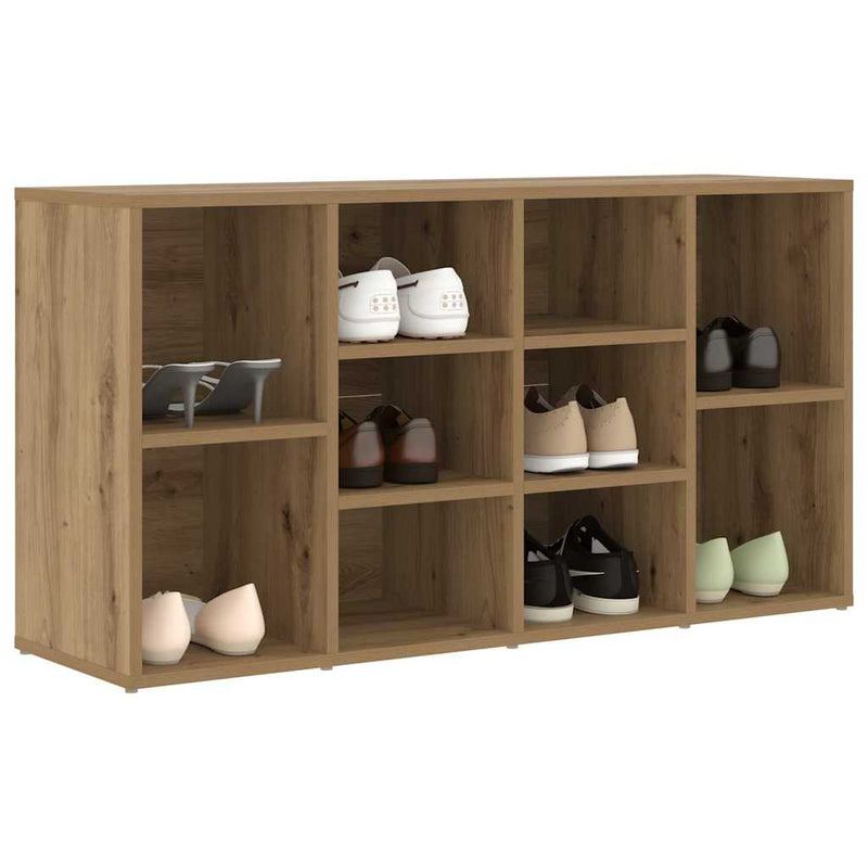 ギャラリービューアに画像をロードする, Vidaxl schoenenbank artisan eiken 103 x 30 x 54,5 cm bewerkt hout
