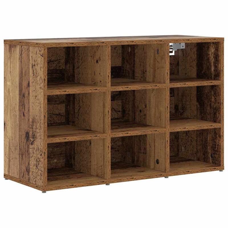 ギャラリービューアに画像をロードする, Vidaxl schoenenkast met plank oudhout 77,5 x 30 x 51 cm bewerkt hout
