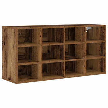 Vidaxl schoenenkast met plank oudhout 103 x 30 x 51 cm bewerkt hout