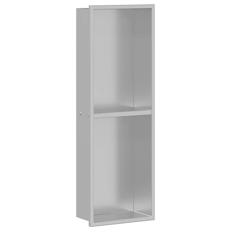 Chargez l'image dans la visionneuse de la galerie, Vidaxl douche niche zilver 60 x 20 x 9,5 cm roestvrij staal

