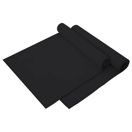 Vidaxl sporthanddoeken 2 pcs zwart 140 x 70 cm polyester en polyamide
