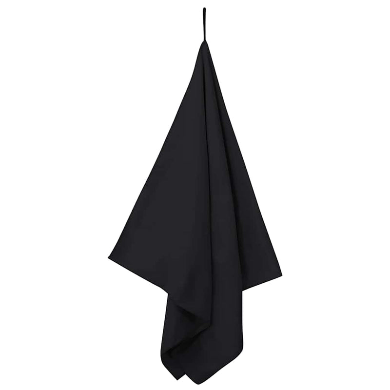 Afbeelding laden in galerijviewer, Vidaxl sporthanddoeken 2 pcs zwart 140 x 70 cm polyester en polyamide
